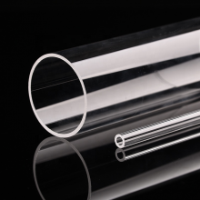 Heat Resistant Quartz Glass Cylinder Tube Fused Silica Transparent Quartz Tubes thumbnail-4