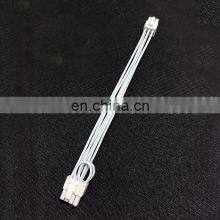White 8pin Sleeved Pcie Splitter Female to Dual 8P(6+2)pin Male Power Cable Express Adapter Power Cable thumbnail-5