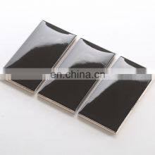 75x150mm Black Color Kitchen Backsplash Subway Tile Ceramic Wall thumbnail-2