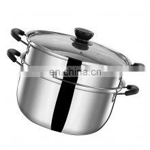 Stainless Steel Steam Pot Healthy Cookware Premium Heavy Duty Steam Pot