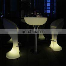Outdoor PE Plastic Led Lighted Furniture Bar Rgb Color Flashing Led Table and Chiars Event Led Furniture Funny Bar Stool Rentals thumbnail-2