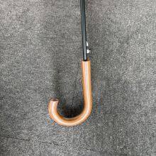 Wooden Handle Curved Handle Straight Pole Umbrella Cute Small Fresh Long Handle Umbrella Full Version Printed Sunny Umbrella Factory Customization thumbnail-5