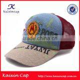 Wholesale Black Printing Curved Bill Trucker Hat thumbnail-4