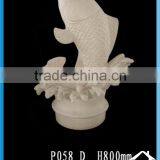 Artificial stone dolphin carving