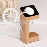 2 in 1 Charger Holder For Apple Watch Stand Bamboo Wood,For Dock thumbnail-2