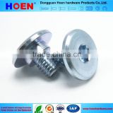 stainless steel round head oval neck a2-70 din931 bolt