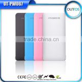 OEM factory ultraslim powerbank 12000mah with 3 outputs