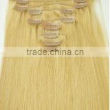 High quality human indian hair hot beauty supply quality clip in hair extension made in china