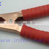 Jumper Wires Alligator Crocodile Roach Test Clip Plastic Handles Crocodile clips 133mm red color I00129