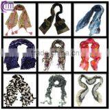 various pattern comfortable polyester fashion scarf