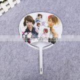 PP Plastic Big Advertising Hand Fan With Customized Logo for Promotion Gift