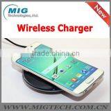 QI Wireless Charger and Wireless Mibile Phone Chager for Samsung Galaxy s6 s7 Edge Superthin Mini Design Black and White thumbnail-3