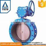 TKFM Rubber Seal Stainless Steel Flanged Butterfly Valve Flange Connection thumbnail-2