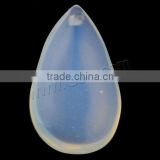Clear Teardrop Sea Opal Pendants