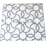 Crystal White Marble Knots Mosaic Tiles