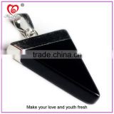 Wholesale Reiki Heal Charged Natural Quartz Crystal Chakra Gemstone Pendant For Necklace Triangle Stone