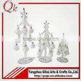 Blown Decorative Glass Christmas Tree With 12 Pendants