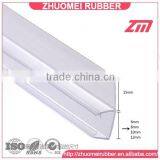 Plastic F shape glass shower screen seal