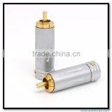Audio Gade OEM Gold Plated Screw Locking RCA Audio Plug 10MM Cable RCA Connector