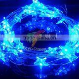 Twinkle Blue Star LED String Light 3AA Battery Operated for Christmas thumbnail-2