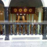 Black Marble Staircase Railing Designs Hand Carved Stone Sculpture From Vietnam thumbnail-2