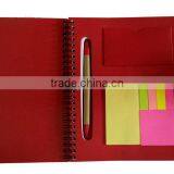 Sell High Quality Hard Cover Spiral Notebook With Sticky Notes and Pen Slot
