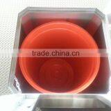 New Stainless Steel Wooden Trash Bin Colorful Wood Trash Bin thumbnail-4