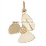 3 Dimensional Propeller Pendants for Bracelet Zinc Alloy Charms and Pendants thumbnail-3