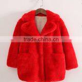 Girls Long Winter Fake Fur Coat Trench Coat Wholesale thumbnail-2
