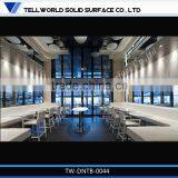 Long Marble Fast Food 12 Seats Pictures of Dining Table Chair thumbnail-6