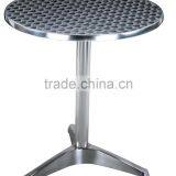 00 Outdoor Garden Aluminum Good Quality Stackable Dining Table and Chair Set YC001 YT1 thumbnail-6