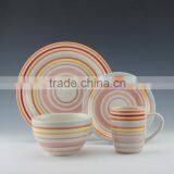 16pc Stoneware Dishwasher/microwave Safe Hand Painted Dinnerset Service for 4/ AB Grade/2016 New Design/ceramic Mug thumbnail-5