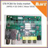 MPEG4 SD Cable STB PCBA Board, DVB-C PCBA Main Board for India Market Quality Choice