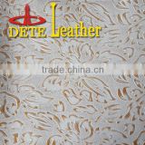 pu faux leather embossed leather colorful genuine leather fabric for shoes making