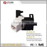 LY-KJ5-47 RJ45 Network Female Connector UTP Cat5e Keystone Jack