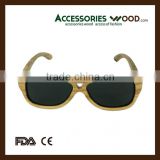 Top Grade Aviator Bamboo Wooden Polarized Sunglasses With Wooden Box
