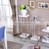 China Home Used Flower Stainless Steel Wooden Table