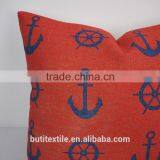 Square Car Throw Pillows Home Decorative Pillow Covers Plain Linen/ Cotton Anchor thumbnail-5