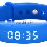 3D Pedometer Sleep Monitor Temperature Calorie Sports Silicone LED Smart Watch thumbnail-3
