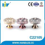 High Quality Antique Style Round Brushed Brass Door Knobs