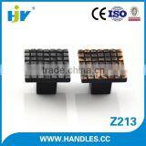 Hot Selling Items Metal Square Rubber Cabinet Knobs