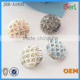 Wholesale Round Gold Color Rhinestone Clothing Buttons thumbnail-6