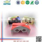 Promotion Cheap Paper 3D Video Glasses, OEM Google Cardboard 3D Glasses