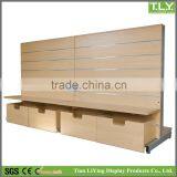 SSW-CW-101 MDF Slatwall Display Gondola Shelving for Supermarket, Store, Etc China Furniture Manufacturer thumbnail-2