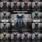 Skull Boned With Flowers Women Slimming Waist Trimming Corsets & Shaper Artificial Skull thumbnail-2