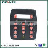 Custom Prototype Grease Resistant Velvet Graphic Overlay With Transparent PET Display Window