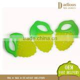 Hot Selling Soft Baby Teether Fruit Shape Pacifier Fruit Silicone Teethers
