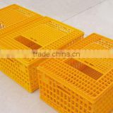 Plastic poultry transport crate for chicken and duck