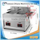 Kitchen Equipment Double Basket Commercial Gas Deep Fryer With Storage Barrel(whatsapp:0086 15039114052) thumbnail-5