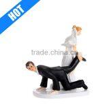 Bride and Groom Resin Animal Cake Topper for Sale thumbnail-1